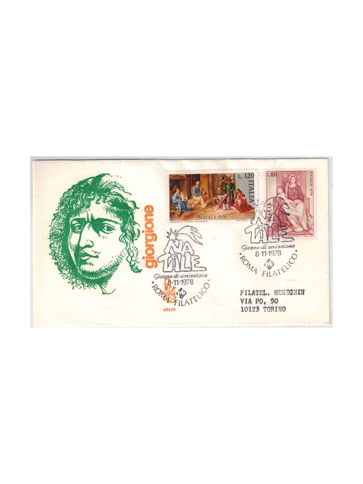 ITALY 1978 FDC (Venice) Christmas