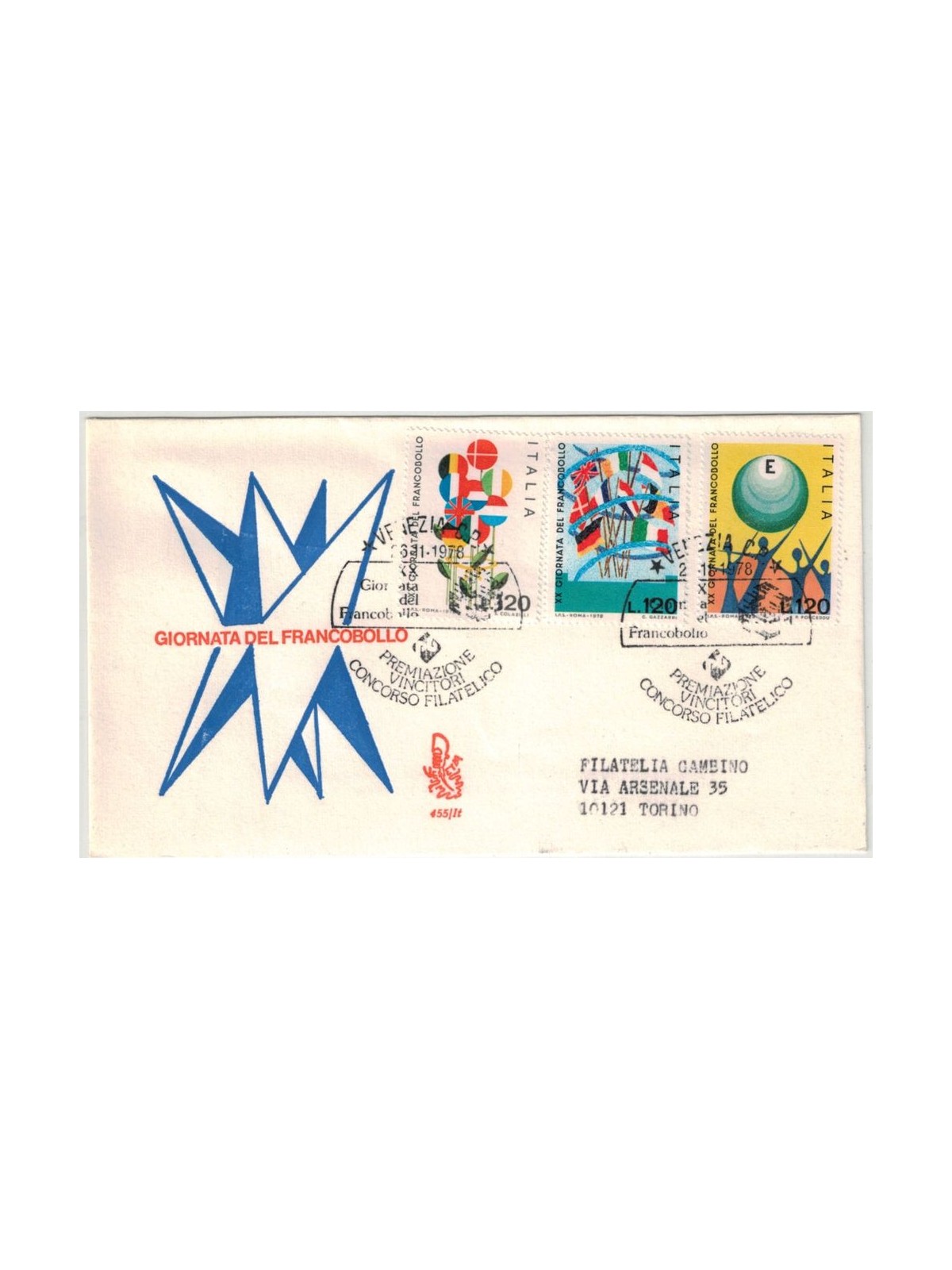 ITALIA 1978 FDC (Venetia) Giornata del francobollo