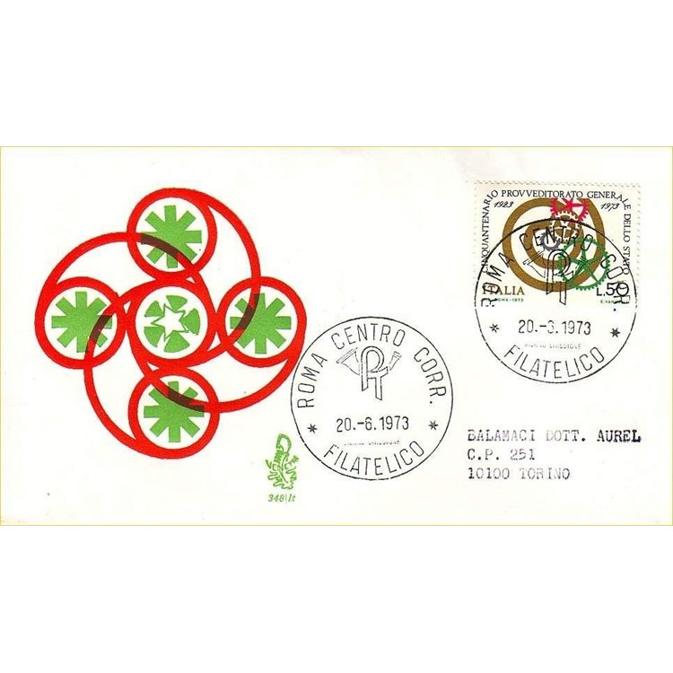 ITALIA 1973 FDC (Venetia) Provveditorato dello Stato