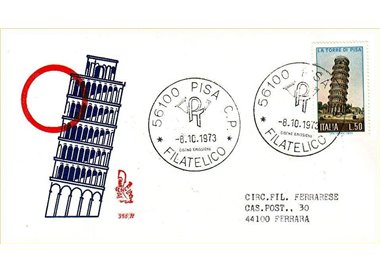 ITALY 1973 FDC (Venice) Leaning Tower of Pisa