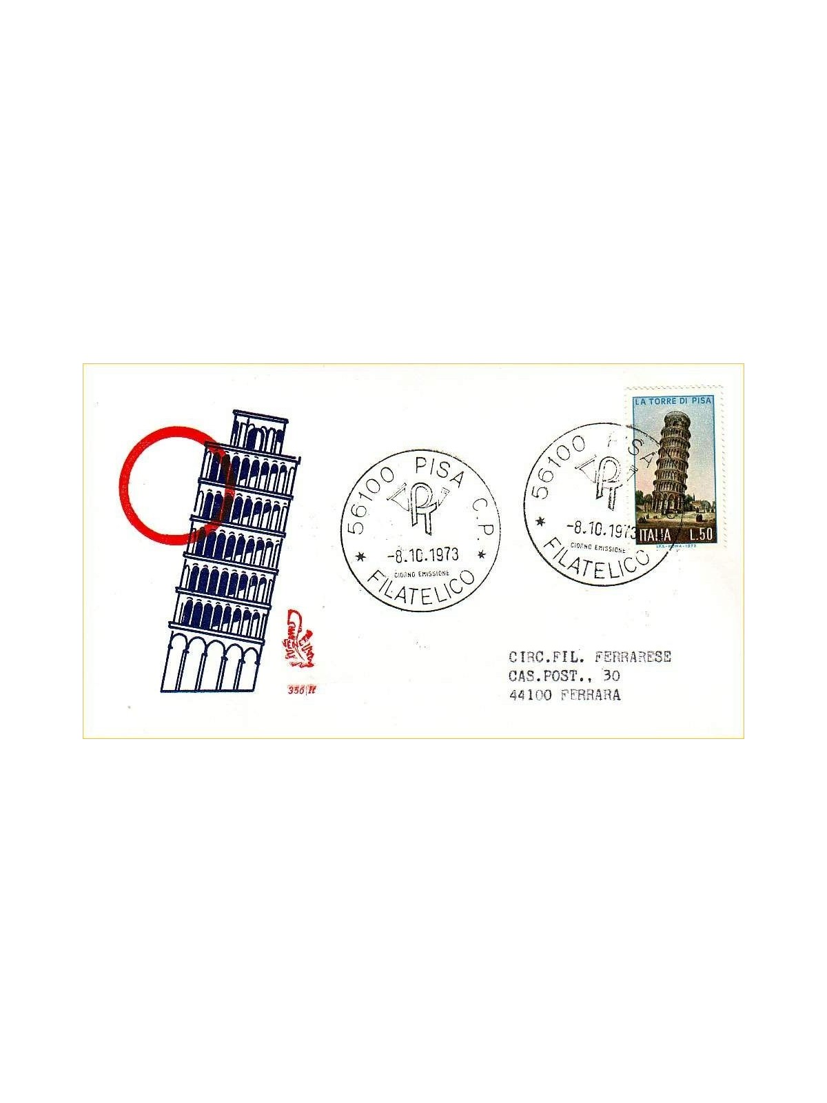 ITALY 1973 FDC (Venice) Leaning Tower of Pisa
