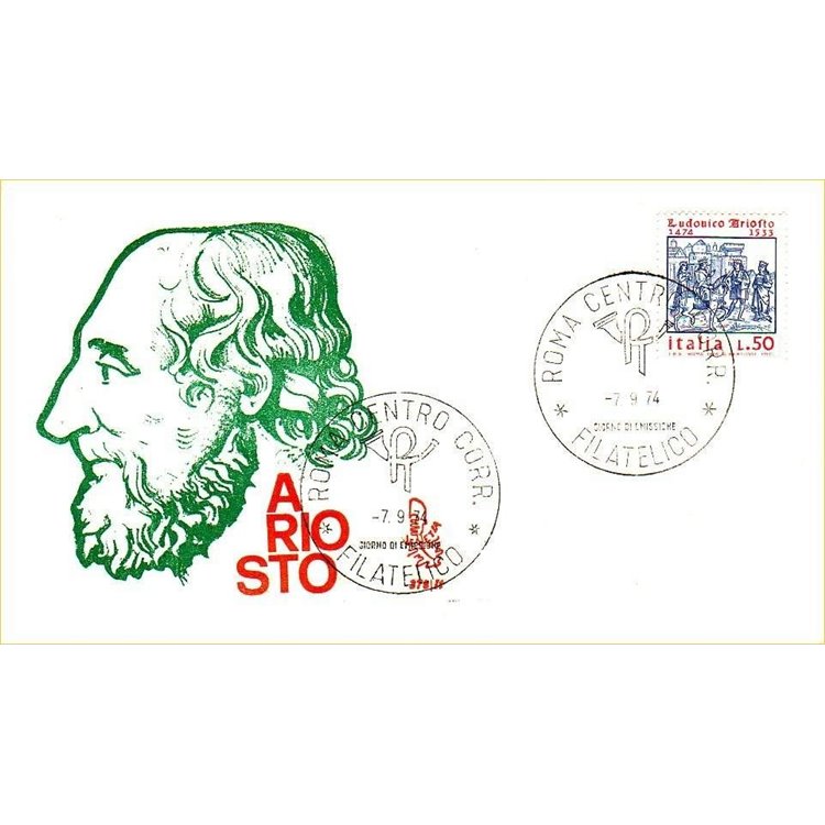 ITALIA 1974 FDC (Venetia) Ludovico Ariosto sd