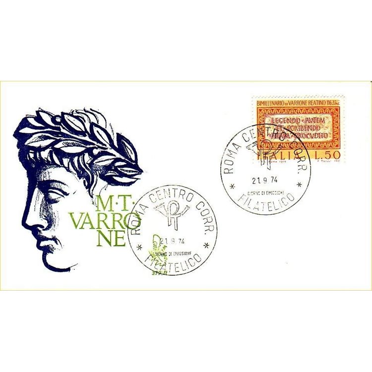 ITALY 1974 FDC (Venetia) Varrone sd