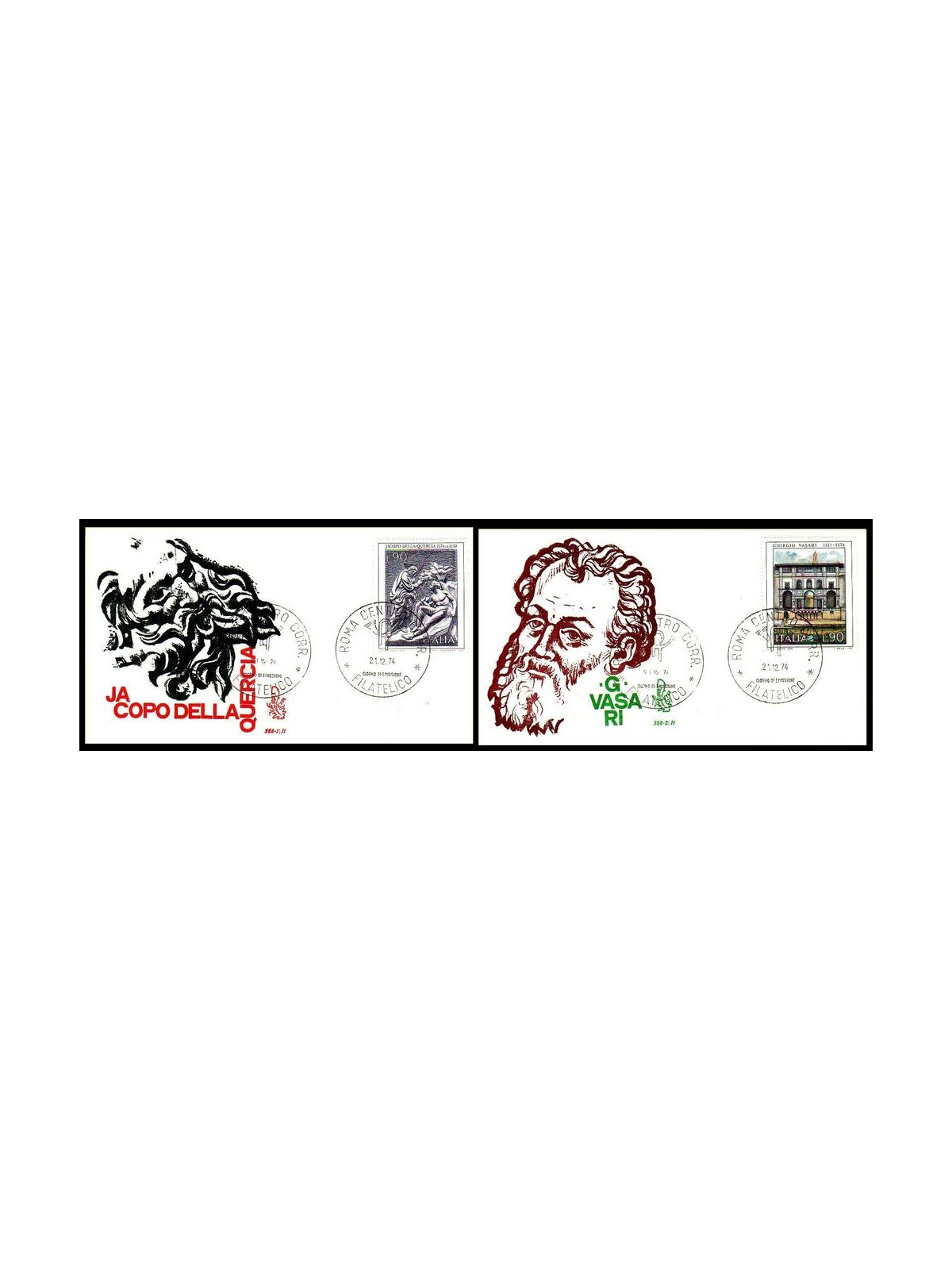 ITALIA 1974 FDC (Venetia) Arte Italiana rm