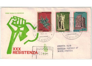 ITALY 1975 FDC (Venice) Resistance collected