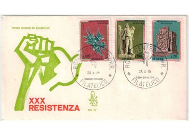 ITALY 1975 FDC (Venice) Resistance