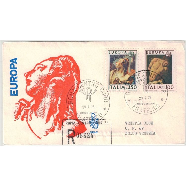 ITALY 1975 FDC (Venice) Europe collection