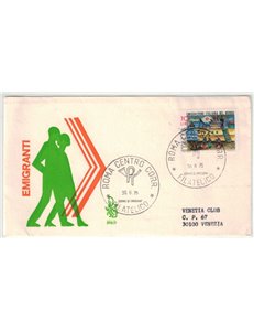 ITALIA 1975 FDC (Venetia) Emigranti ord