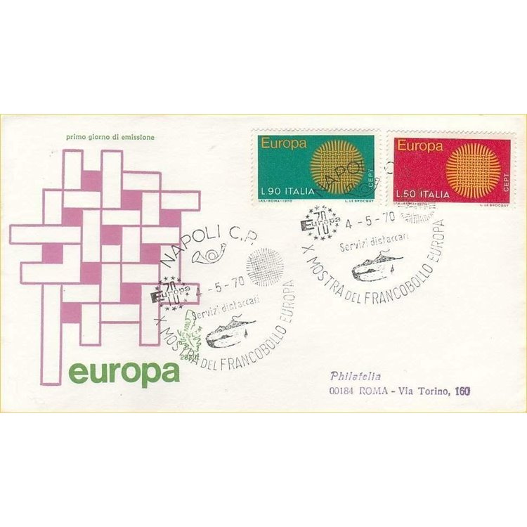 ITALIA 1970 FDC (Venetia) Europa Cept