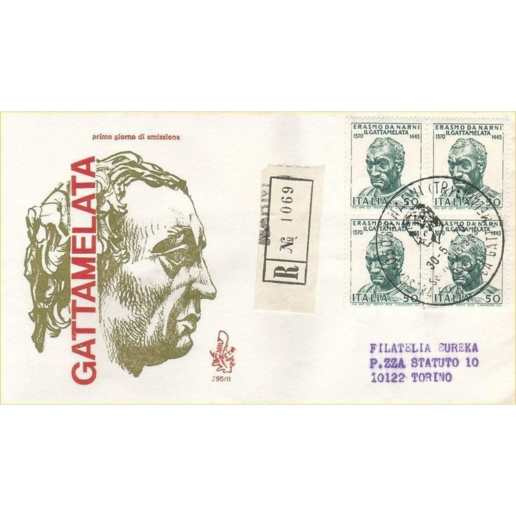 ITALY 1970 FDC (Venetia) Gattamelata racc