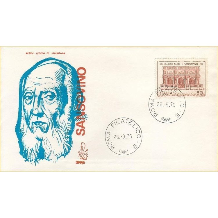 ITALIA 1970 FDC (Venetia) Sansovino