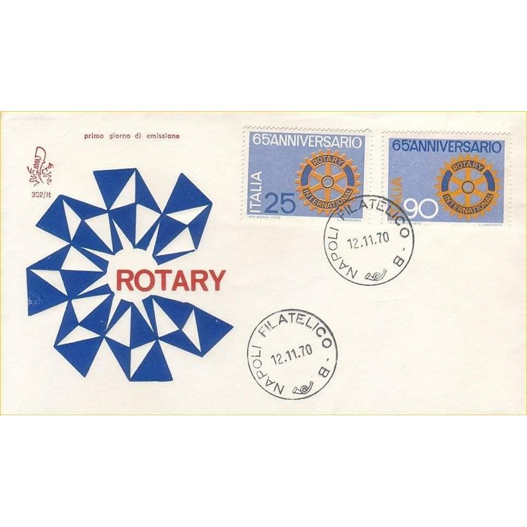 ITALIA 1970 FDC (Venetia) Rotary