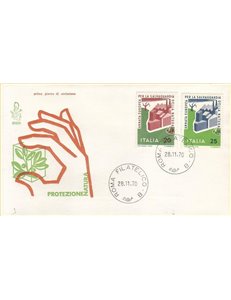 ITALY 1970 FDC (Venice) Nature Conservation rm
