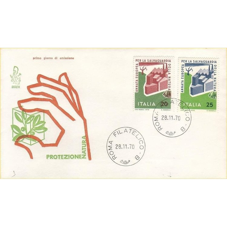 ITALY 1970 FDC (Venice) Nature Conservation rm