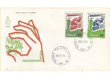 ITALY 1970 FDC (Venice) Nature Conservation rm