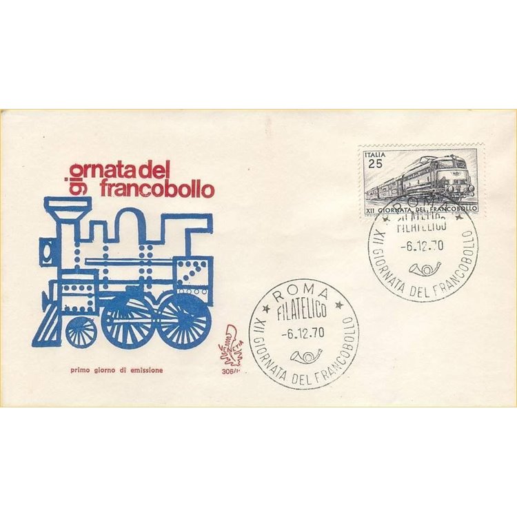 ITALIA 1970 FDC (Venetia) Giornata del francobollo rm