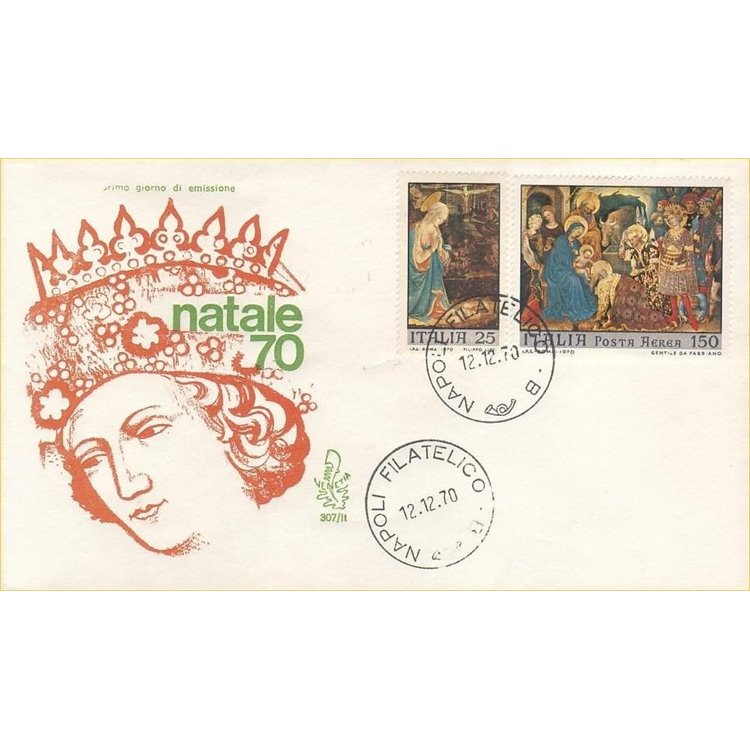 ITALY 1970 FDC (Venice) Christmas