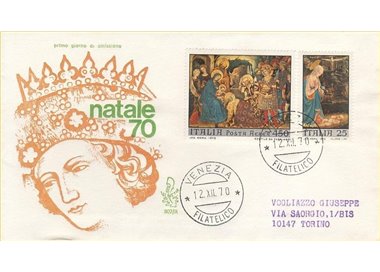ITALY 1970 FDC (Venice) Christmas collection