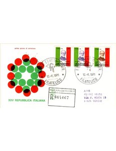 ITALY 1971 FDC (Venice) Anniversary of the Republic collected