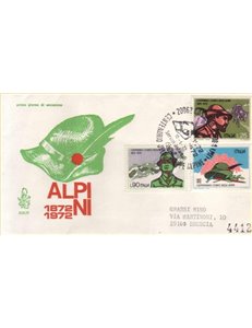 ITALY 1972 FDC (Venice) Alpine Corps collected