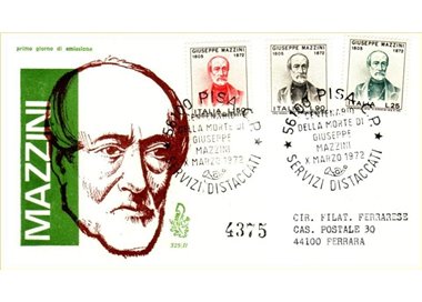 ITALIA 1972 FDC (Venetia) Giuseppe Mazzini racc