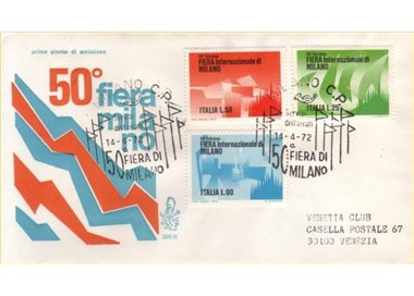 ITALIA 1972 FDC (Venetia) Fiera di Milano ord mi