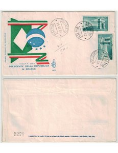 ITALIA 1958 FDC (Venetia) Amicizia italo-brasiliana