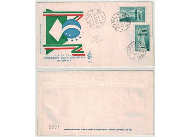 ITALY 1958 FDC (Venice) Italian-Brazilian friendship