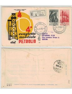 ITALY 1955 FDC (Venice) Petroleum Congress collected