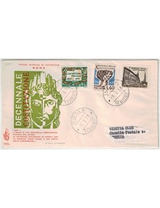 ITALIA 1958 FDC (Venetia) Decennale Costituzione