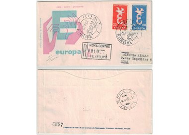 ITALY 1958 FDC (Venetia) Europa Cept rec