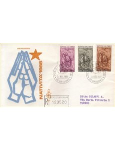 VATICANO 1966 FDC (Venetia) Natale rac