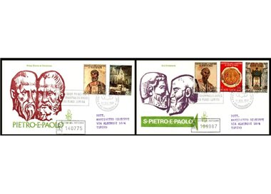 VATICAN 1967 FDC (Venice) Saints Peter and Paul collected