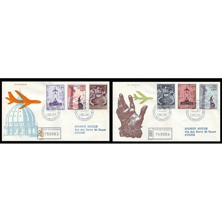 VATICAN 1967 FDC (Venice) Airmail registered