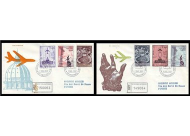 VATICAN 1967 FDC (Venice) Airmail registered