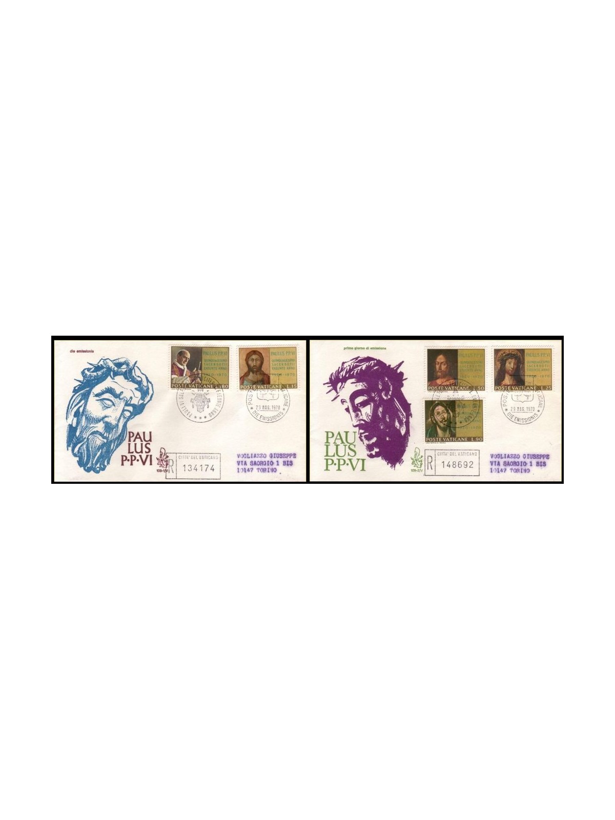 VATICAN 1970 FDC (Venice) Priestly ordination rac