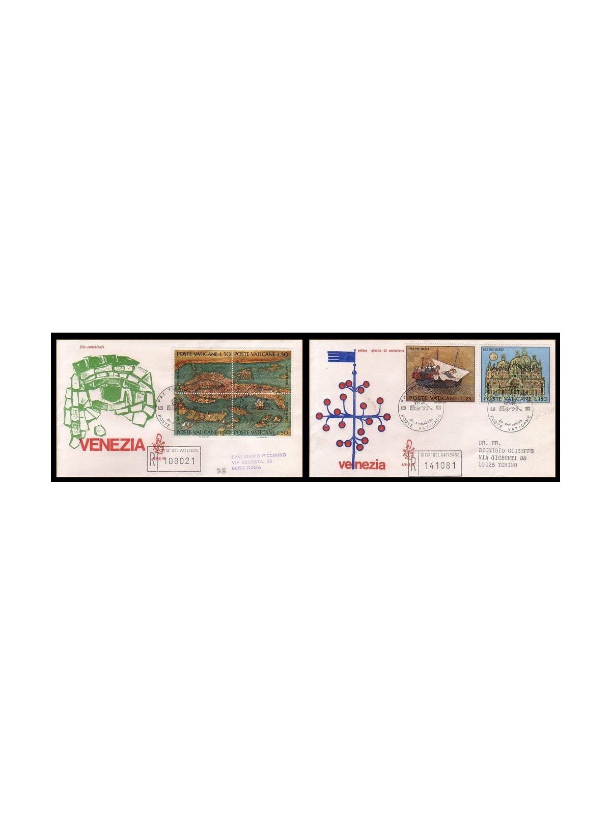VATICAN 1972 FDC (Venice) Safeguard of Venice collected