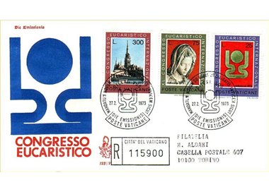 VATICANO 1973 FDC (Venetia) Congresso eucaristico rac