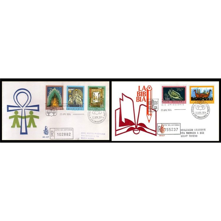 VATICANO 1974 FDC (Venetia) La Bibbia rac