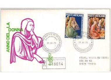 VATICANO 1975 FDC (Venetia) Anno della donna rac