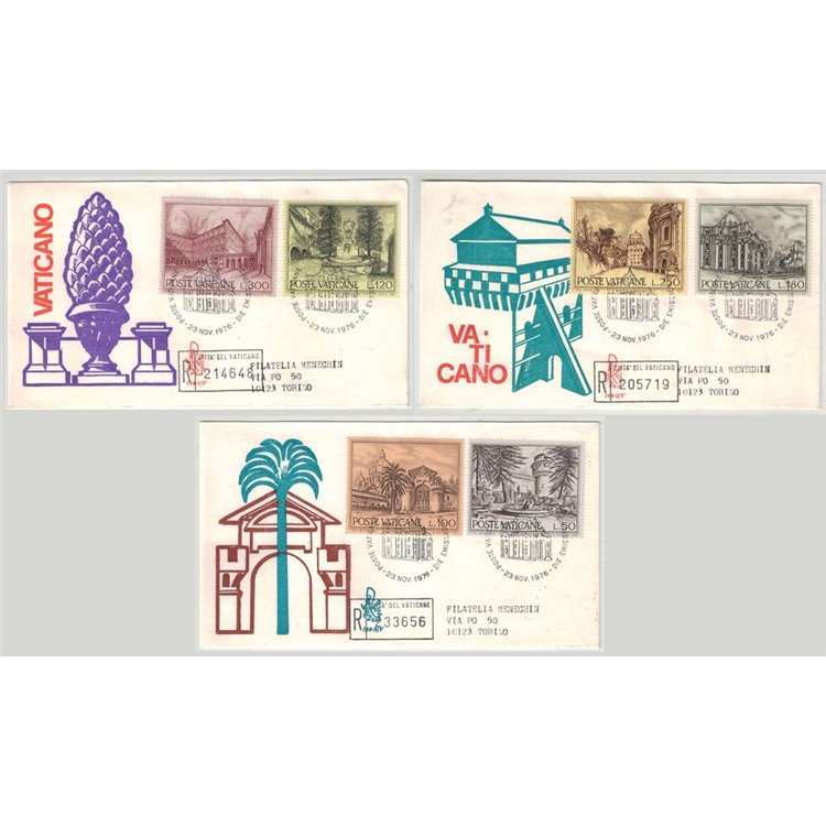 VATICAN 1976 FDC (Venice) Fountains and Views collection
