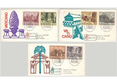 VATICAN 1976 FDC (Venice) Fountains and Views collection