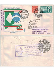 ITALY 1958 FDC (Venice) Special Flight collect