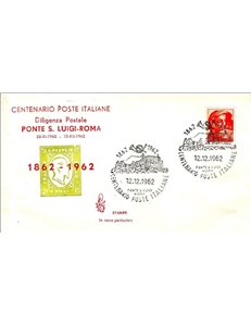 ITALIA 1962 FDC (Venetia) Diligenza postale Ponte S. Luigi-Roma