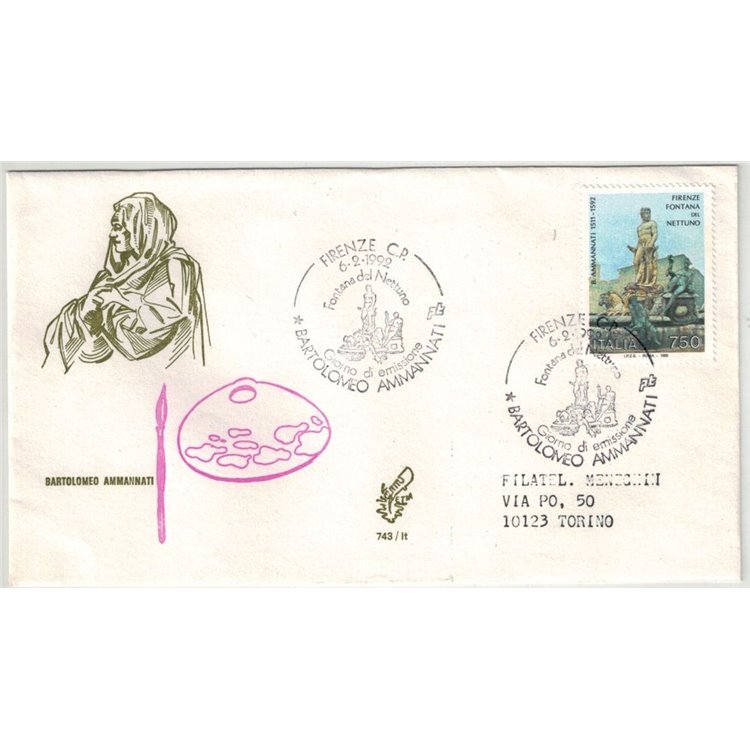 ITALY 1992 FDC (Venice) Bartolomeo Ammannati