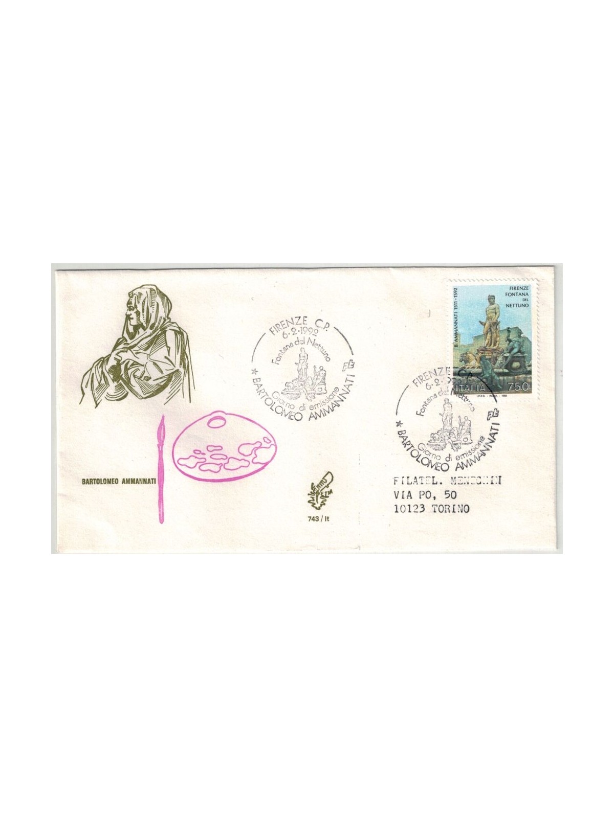 ITALY 1992 FDC (Venice) Bartolomeo Ammannati
