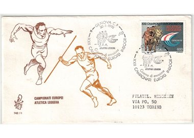ITALY 1992 FDC (Venice) Athletics