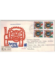 ITALIA 1967 FDC (Bucintoro) Lions club