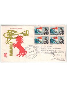 ITALY 1968 FDC (Bucintoro) Anniversary Baracca
