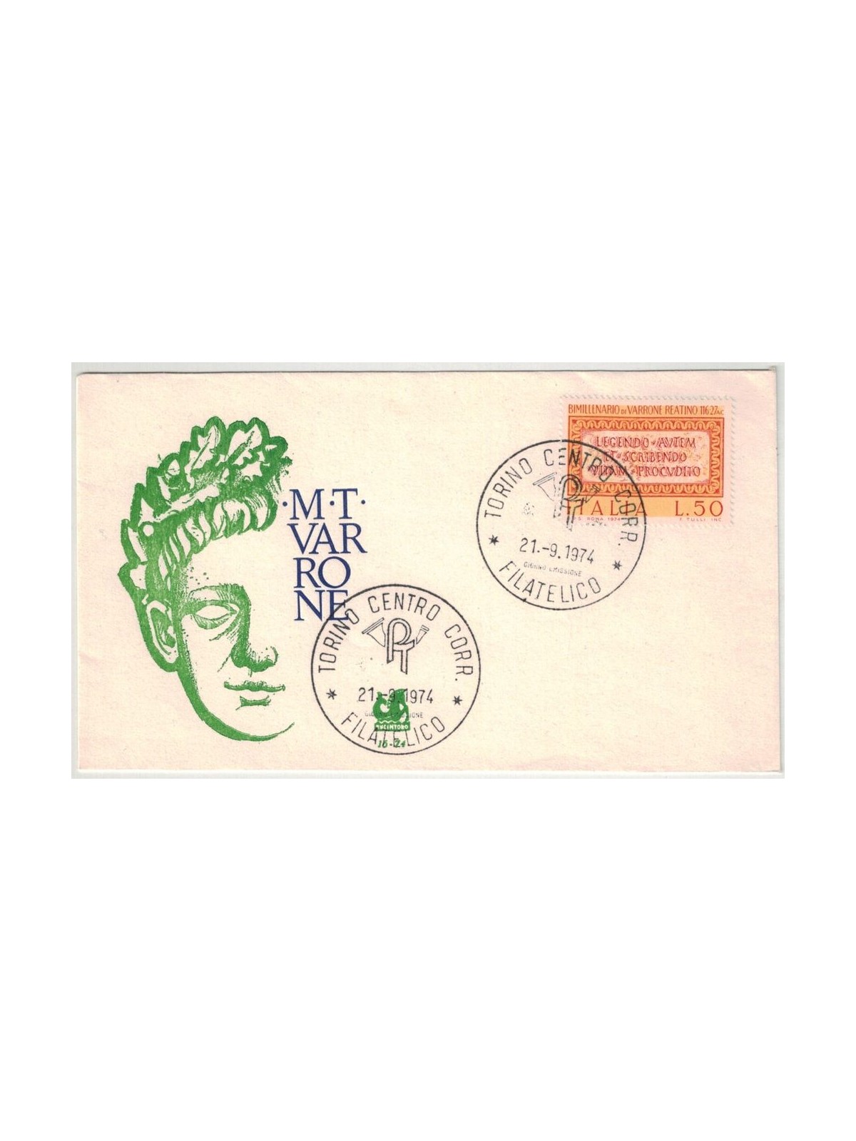 ITALIA 1974 FDC (Bucintoro) Varrone